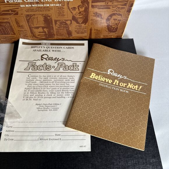Vintage - Ripley’s Believe It Or Not - Milton Bradley 1984 Board Game - Complete - Picture 2 of 10